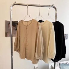 批发日系一粒扣薄款长袖<b class='q'>防晒</b>开衫女夏季宽松外搭空调披肩<b class='q'>外套</b>