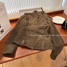 批发拿破仑短<b class='q'>外套</b>女2026秋装新款设计感小众复古修身巨好看夹克上衣潮