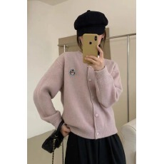 批发软糯慵懒风<b class='q'>针织</b>衫<b class='q'>开衫</b>女早春秋装2025新款加厚毛衣短外套冬季上衣