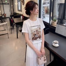 批发人棉蕾丝镂空正肩短袖<b class='q'>T</b><b class='q'>恤</b>女2026夏新大码女装显瘦遮肚洋气上衣