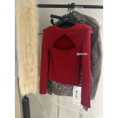 批发2025秋冬新款韩版加绒时尚百搭显瘦长袖镂空拼接打底衫上衣