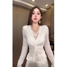 批发灵感缪斯 设计感气质高个子打底衫秋冬约会御姐纯欲性感上衣