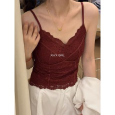 批发<b class='q'>蕾丝</b>吊带<b class='q'>背心</b><b class='q'>保暖</b>内衣带胸垫新款秋冬内搭可外穿打底上衣