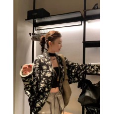 批发DULA好好家 耶鲁旧刊/双面织两面穿提花毛衣外套女秋宽松软糯上衣