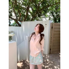 批发PtonUmi长期主义 亚麻莱赛尔上衣可防晒薄款长袖<b class='q'>衬衫</b>女夏宽松T恤