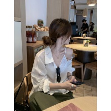 黄皮天菜～SUSAN被问爆的夏日衬衫～韩系假两件气质温柔轻氧