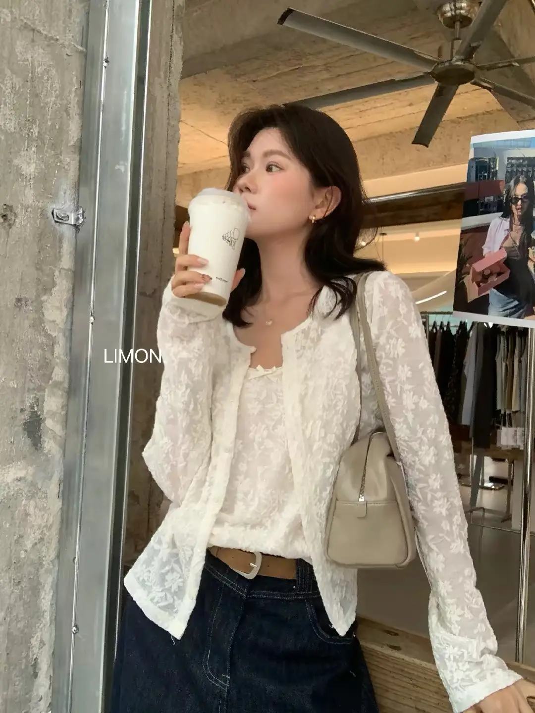 프렌치 레이스 가디건 세트 상세 이미지 3