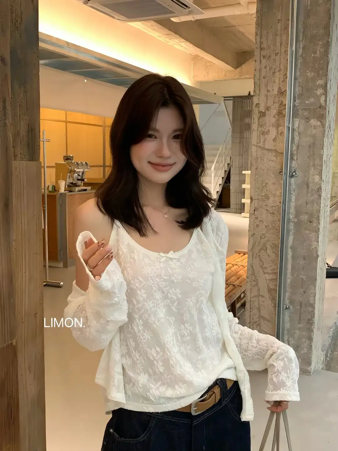 프렌치 레이스 가디건 세트 상세 이미지 5