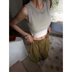 批发镂空钩花挂脖冰丝针织衫<b class='q'>女</b>欧洲站2026夏季新款欧货<b class='q'>女</b>装无袖<b class='q'>打底衫</b>
