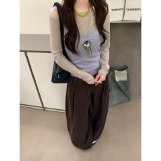 批发2026秋季韩风通勤两件套女秋季修身吊带<b class='q'>背心</b><b class='q'>长</b>袖<b class='q'>打底</b>衫秋季穿搭