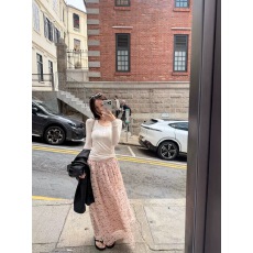 批发oker章壳儿正品碎花半身裙松紧腰中<b class='q'>长款</b>韩系温柔新款A7932051