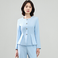 批发职业西装外套女秋季新款高级感气质小个子通勤短款修身小西服套装