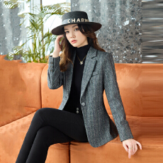 批发厚款西装外套女2025秋冬新款<b class='q'>休闲</b>百搭OL通勤修身显瘦职业<b class='q'>西服</b>外套