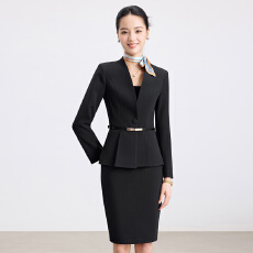 批发高端<b class='q'>酒店</b><b class='q'>服务员</b>职业西服套装女2025秋新款设计感气质V领长袖西装
