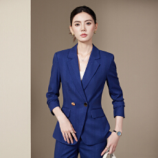 批发<b class='q'>酒店</b><b class='q'>工作服</b>秋冬装女长袖西装外套总裁办公工装英伦风百搭西服套装