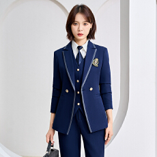 批发设计感高端学院风制服西装女秋<b class='q'>冬</b>季气质高级感西服马甲裤子三件套