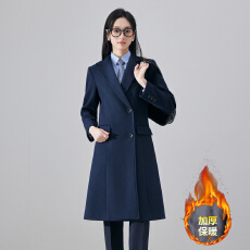 批发加棉加厚呢子大衣女2025秋冬季<b class='q'>时尚</b>简约气质女神范通勤中长款外套