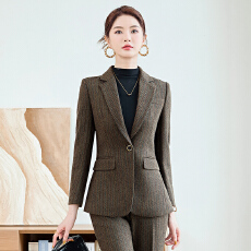 批发修身气质一粒扣西服套装女2025<b class='q'>秋</b>冬高级感通勤正装职业工作服西装