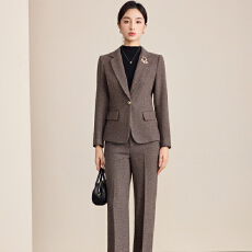 批发修身气质正装工作服西装套装女2025秋冬季简约干练<b class='q'>通勤</b>职业工作服