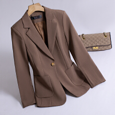 批发<b class='q'>通勤</b>正装一粒扣西装外套女2025秋冬季简约干练气质修身百搭小西服