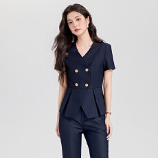 批发职业连衣裙女夏新款时尚职场气质女装高端<b class='q'>珠宝</b>店售楼部工作服工装