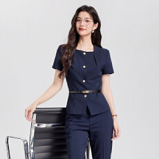 批发职业西装套装女<b class='q'>夏季</b>短袖高端OL气质<b class='q'>珠宝</b>店工装口腔前台接待工作服