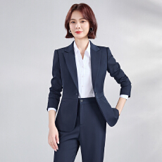 批发高级感职业装套装新款春<b class='q'>秋</b>干练气质商务女装修身简约行政经理西装