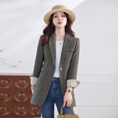 批发西装外套女2026春季新款气质高级感修身小个子休闲<b class='q'>女士</b>小西服春秋