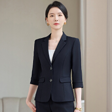 批发职业西装套装女春夏中袖高端OL气质珠宝店工装前台接待工作服西服