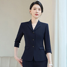 批发中袖西装套装女春夏新款时尚职场气质女装高端职业售楼部工作服