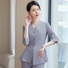 批发职业西装套装女春夏中袖高端OL气质珠宝店工装前台接待工作服西服
