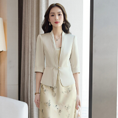 批发时尚女神范高端七分袖西装外套女2026夏季国风新款名媛短款小西服
