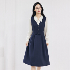 批发时尚气质名媛学院风连衣裙女2026夏新款高端修身显瘦女神范连衣裙