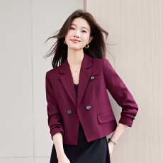 批发高级感西装外套女小个子<b class='q'>夏季</b>新款休闲时尚气质设计感七分袖小西服