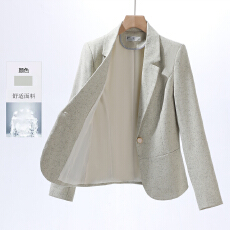 批发长袖西装女2026春夏新款高级感气质休闲百搭小西服外套小个子