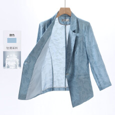 批发高级感西装外套女小个子<b class='q'>夏季</b>新款休闲时尚气质设计感七分袖小西服