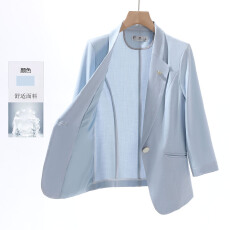 批发高级感西装外套女小个子<b class='q'>夏季</b>新款休闲时尚气质设计感七分袖小西服