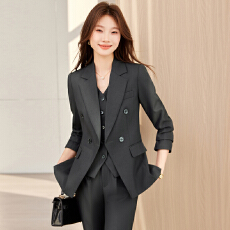 批发名媛气质设计感西服<b class='q'>套装</b>女春季新款通勤职业工作服长袖<b class='q'>西装</b>外套