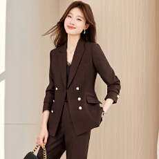 批发名媛气质设计感西服<b class='q'>套装</b>女2026春夏新款通勤职业工作服长袖<b class='q'>西装</b>
