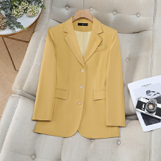 批发单排扣西装<b class='q'>外套</b>女春季新款韩版小个子修身气质纯色小西服上衣