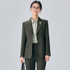 批发修身职业正装<b class='q'>工作服</b>西装外套女春秋季简约干练气质艺考西服<b class='q'>套装</b>