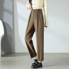 批发气质西装烟管小脚裤女2026春夏新款高腰显瘦垂感港式小个子九分裤