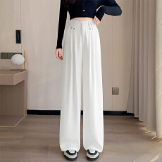 批发时尚休闲西<b class='q'>装</b>阔腿长<b class='q'>裤</b>女2026春夏新款高腰显瘦垂感宽松直筒<b class='q'>裤</b>子