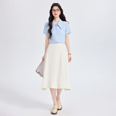 批发职业百搭简约干练衬衣女夏季新款休闲百搭<b class='q'>OL</b>通勤气质短袖衬衫潮