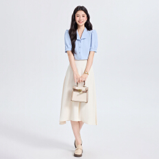 批发职业百搭干练女神范衬衣女夏季新款休闲百搭<b class='q'>OL</b>通勤气质短袖衬衫潮