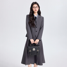 批发职业工作服西装外套女<b class='q'>春</b>季高级感简约艺考干练通勤长袖西服套装