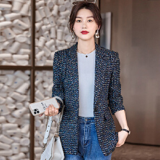 批发时尚韩版高端西服外套女<b class='q'>春</b>秋新款休闲百搭OL女神范气质西装外套