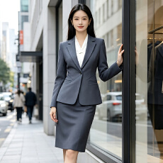 批发修身一粒扣通勤西服<b class='q'>套装</b>女春秋新款显瘦气质职业<b class='q'>工作服</b>小西装外套