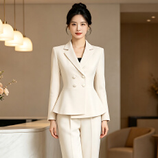 批发小个子双排扣气质西服<b class='q'>套装</b>女春秋修身显瘦气质通勤职业<b class='q'>工作服</b>西装