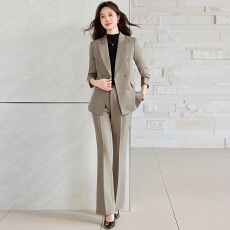 批发职业工作服西装外套女<b class='q'>春</b>秋高级感简约艺考干练通勤长袖西服套装